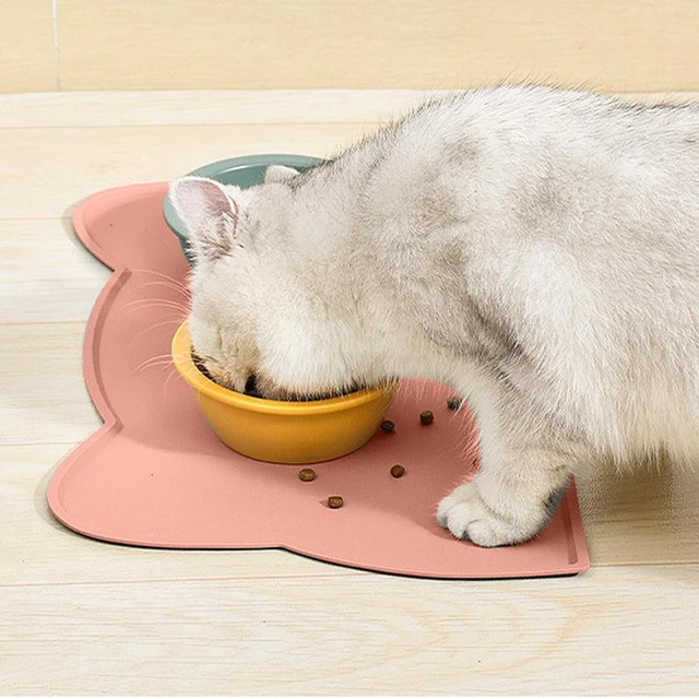 Dog Cat Food Mat Silicone Waterproof Food Mat Raised Edges Mat For Prevent  Food And Water Overflow Pet Food Tray For Dogs Cats U - AliExpress