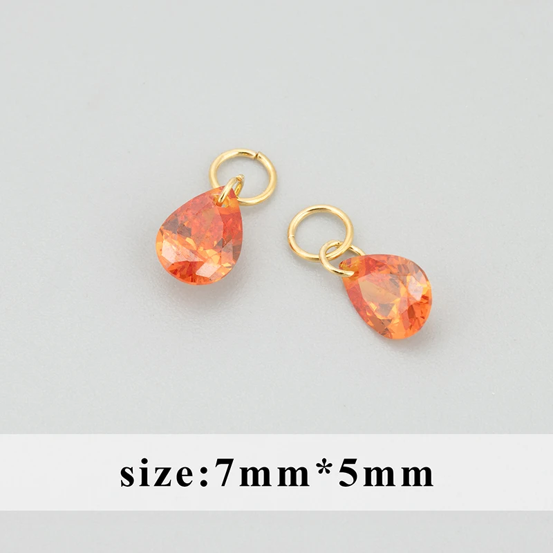 GUFEATHER, 10 Stück/Los, MH78A, Schmuckzubehör, Edelstahlringe, Zirkone, handgefertigt, Charms, Schmuckherstellung, DIY-Anhänger – Detail 7