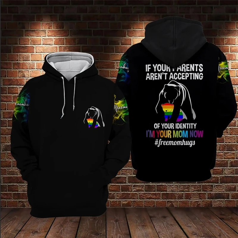 thumbnail image 1 of Nueva sudadera con capucha LGBT Rainbow para hombre, sudaderas con estampado 3D, sudaderas populares y geniales, ropa de calle de manga larga, ropa con capucha para mujer gay a la moda, 1 of 5