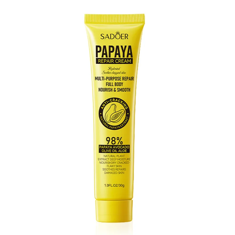 SADOER Papaya Moisturizing Cream Anti cracking Repair Hydrating Heel Neck Face Universal Body Cream Skin Care Products