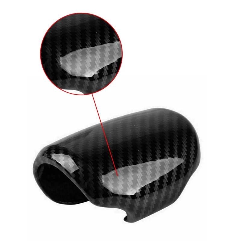 1pcs Black Carbon Fiber Style Gear Shift Knob Cover Trim for Honda CRV -