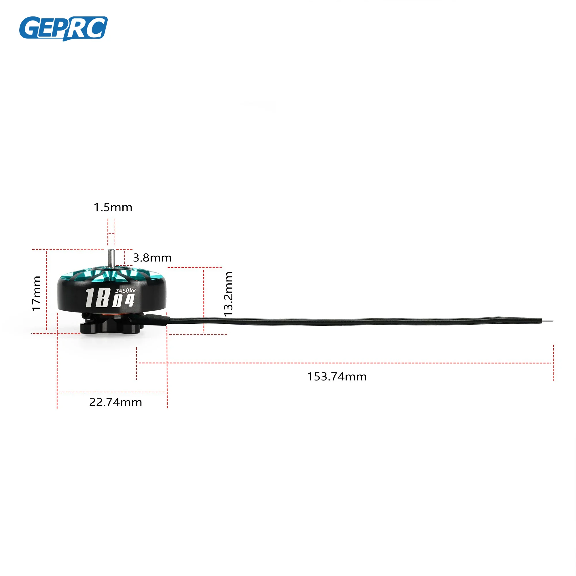 Brushless Motor Drone Repair Parts GEPRC SPEEDX2 1804 2450KV 3450KV Motor 4S 6S Rushless Motor for FPV RC Multicopter Racing Drone Parts DIY
