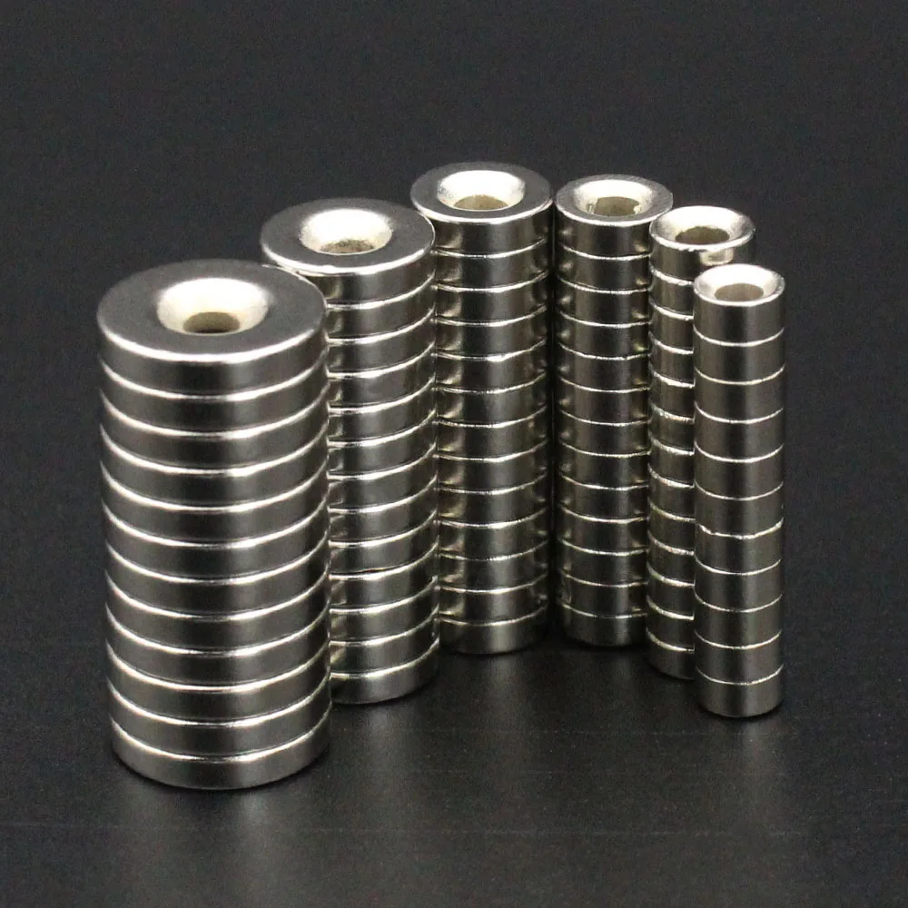 Neodymium Magnets Round Magnet 6/7/8/10/12/15mm x 3mm Hole N35 Permanent NdFeB With hole