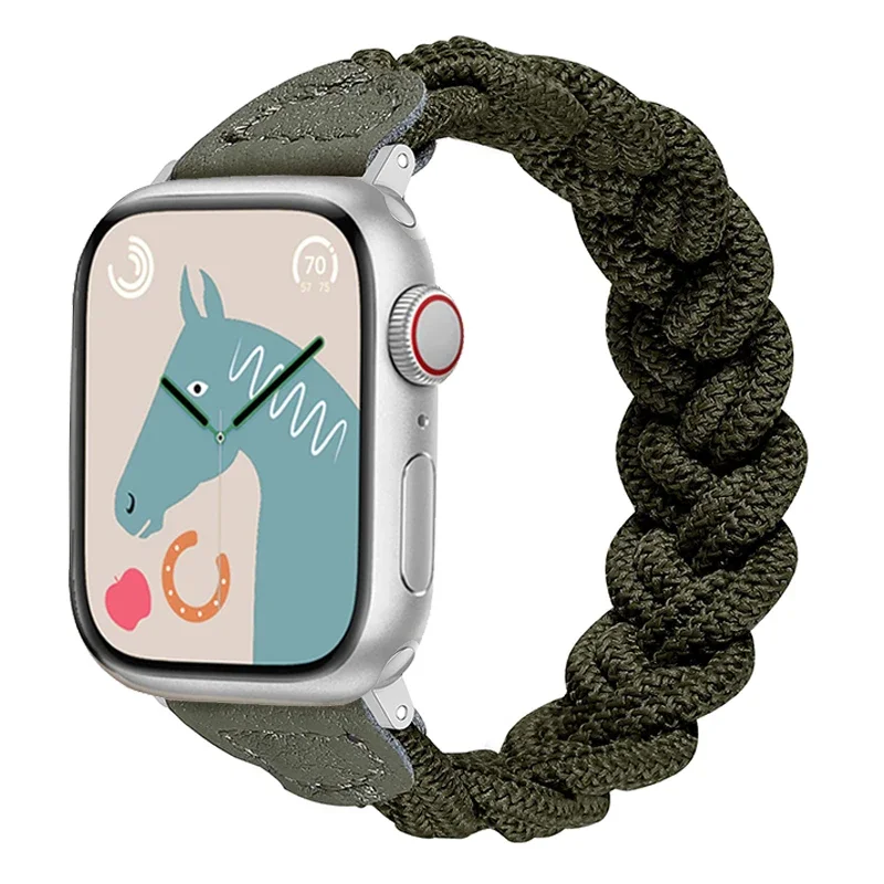 Braided Elastic Solo Loop Woven Bracelet