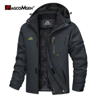 MAGCOMSEN Men's Hooded Fleece Ski Jacket Waterproof Thermal Thick Warm Parka Coats Winter Snow Jacket 1