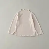 MiniAinis Autumn Winter New Baby Half High Collar Solid Color With Long Sleeved T-shirt Underneath Girls Cotton Underlay Top 6