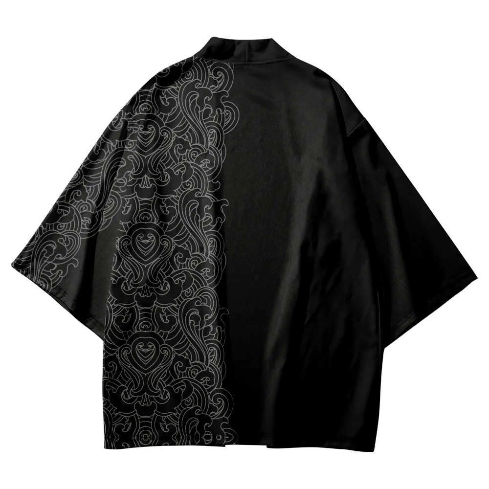 Summer Beach Japanese Fashion Vintage Print Kimono Streetwear Cardigan Women Men Haori Oversized Top Yukata Plus Size 5XL 6XL japanese kimono japanese kimono cardigan japanese kimono shirt