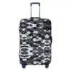 Custom Black Modern Military Camouflage Camo Style Luggage Cover Elastic Travel Suitcase Protective Covers Suit For 18-32 inch 1