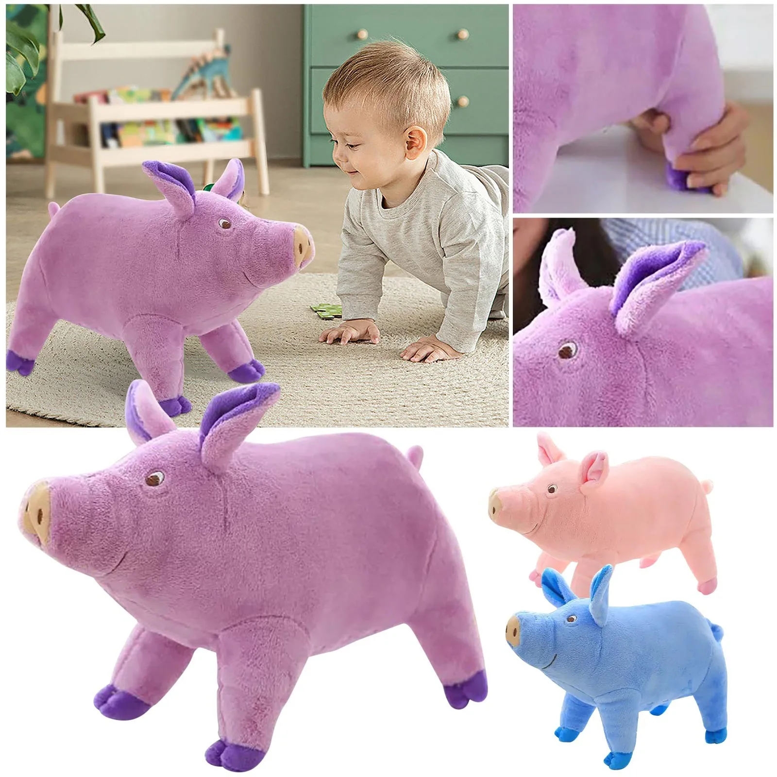

Grouper Plush Cute Pig Doll Plush Toy Pig Creative Gift For Girlfriend Birthday Christmas Gift*1pcs Abominable Plush Cute