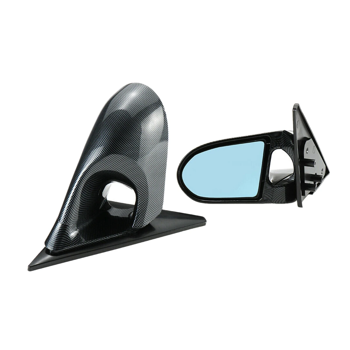 

Carbon Fiber Side Mirror Manual Adjustment Rearview Mirror for Honda Civic EK 1996-2000 4Dr Spoon