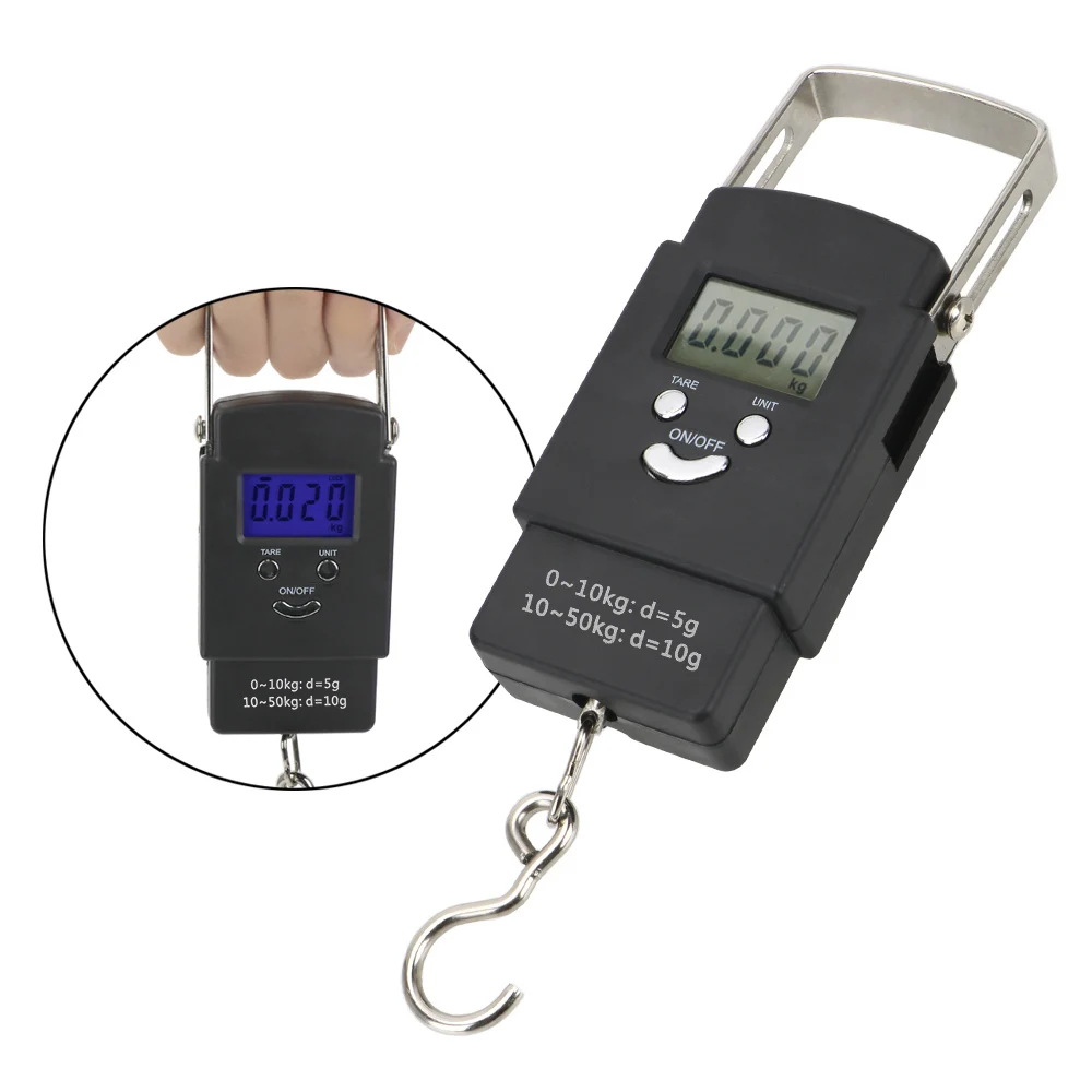Balance digitale suspendue 50Kg/110lb portable pour pêche voyage et maison
