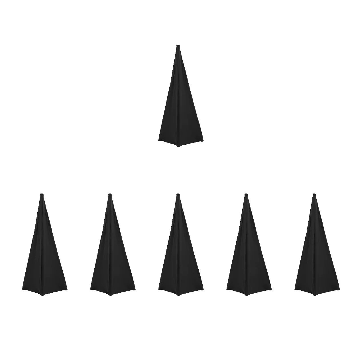 

6 PCS to Stretch Speaker Stand Banquet Speakers Tripod Deer Blind Covers Stage Accessory