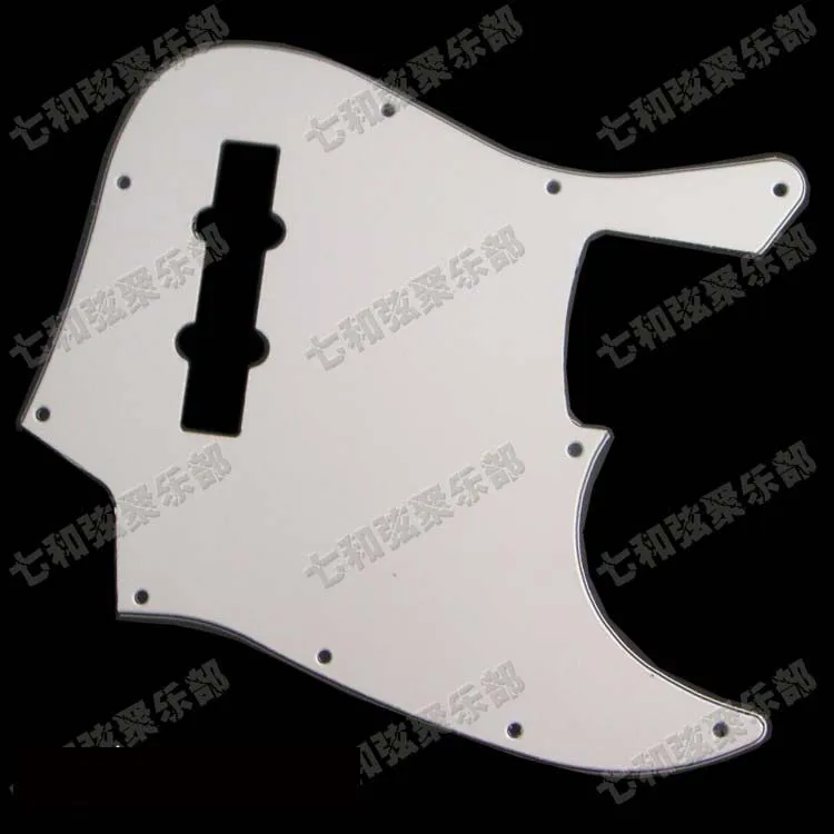 

3Ply 10 Hole White Bass Pickguard Anti-scratch Plate