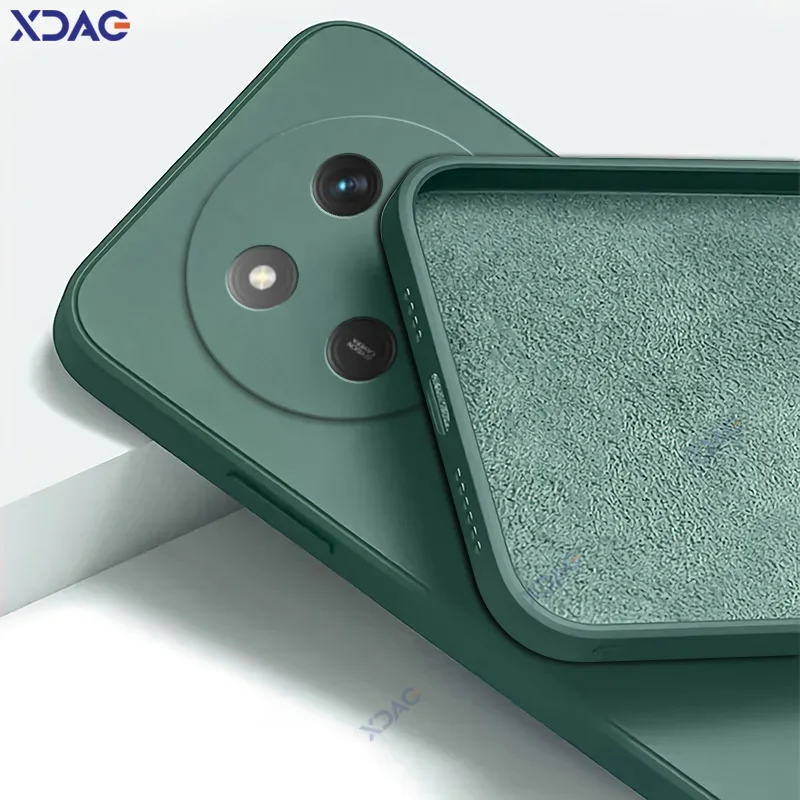 Enhanced Liquid Silicone Shockproof Phone Case - Soft 360° Protection with Square Design