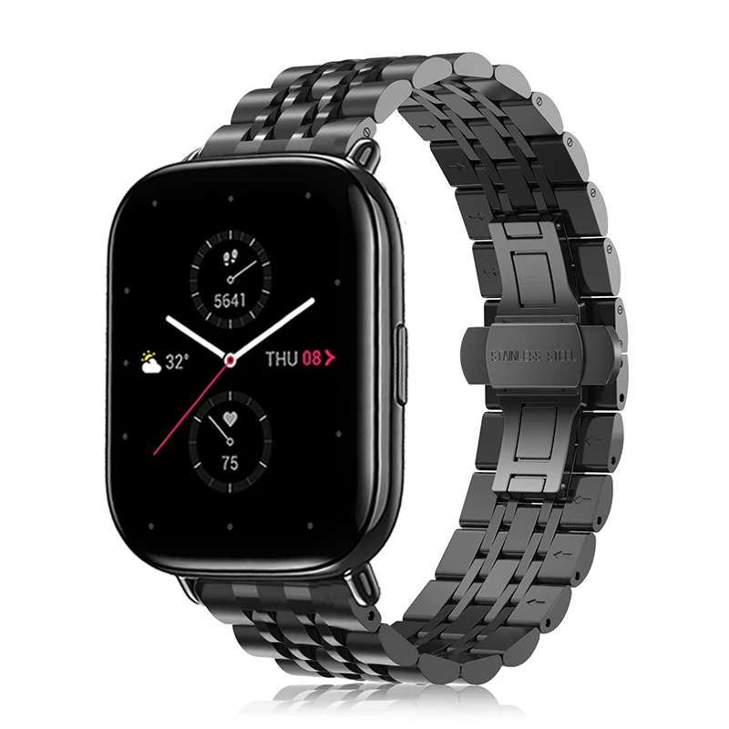 20mm 22mm ݼ Ʈ Amazfit Zepp E /Ŭ Ʈ ġ ׳ƽ  Amazfit GTS 4 3 2/GTR 4 3 2 ո 