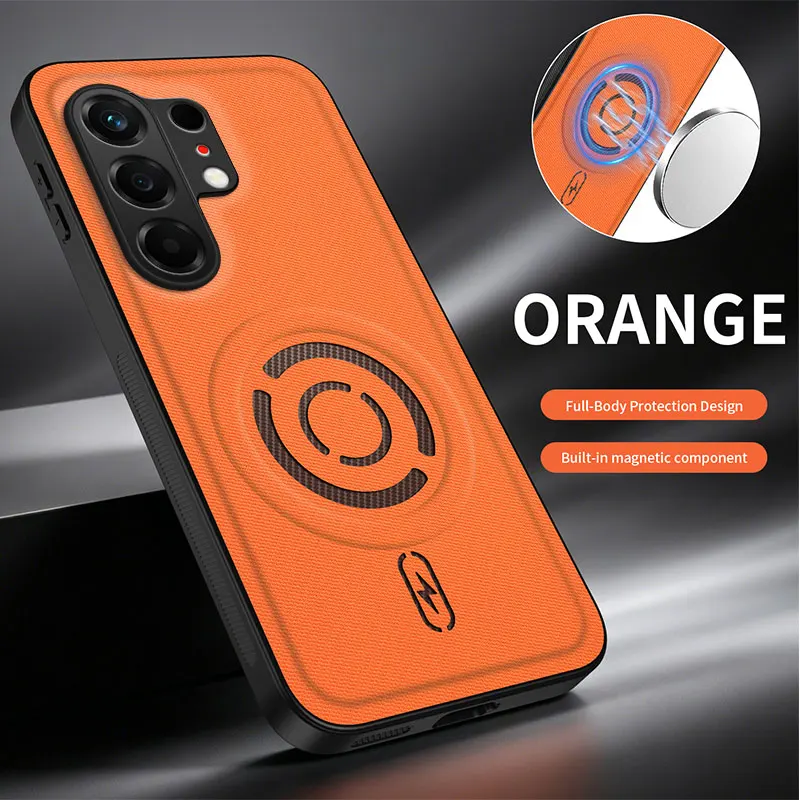 Tecno Camon PU Leather Shockproof Magnetic Wireless Charging Phone Case