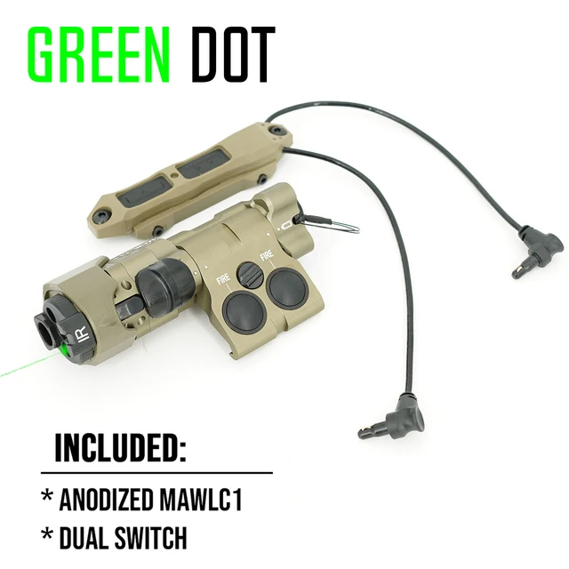 MAWLC1+ Green Laser Real Metal CNC Newest Replica For Tactical Airsoft