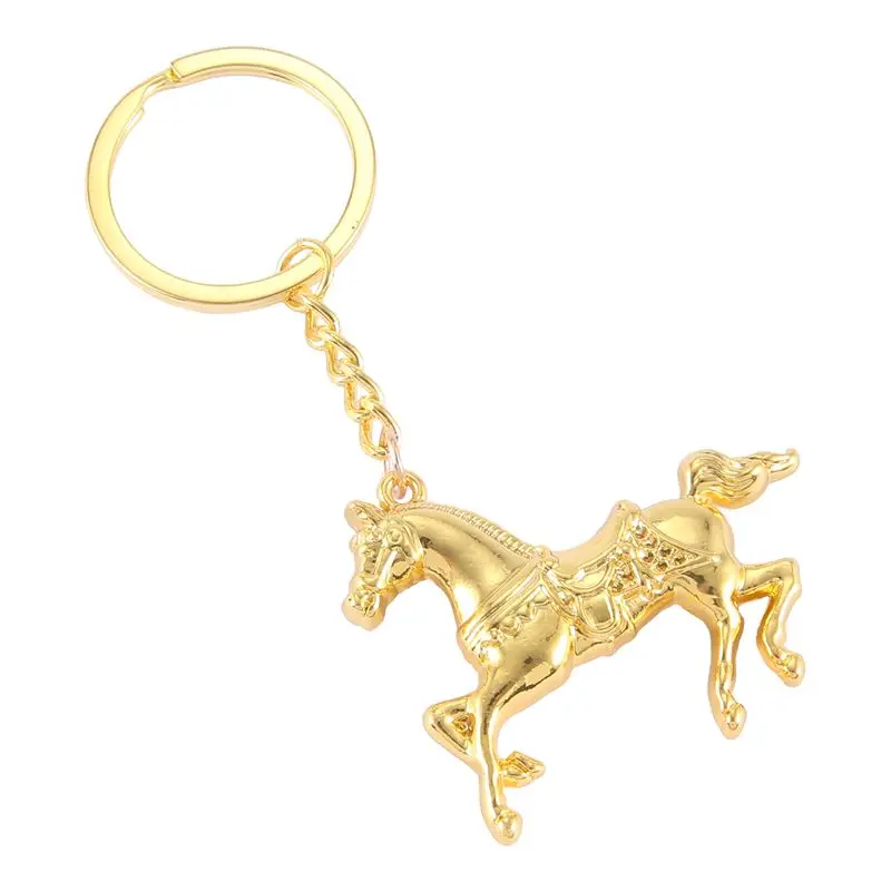 GW-DIY 패션 말 열쇠고리 자동차 키체인 링 키링 아연 합금 키링