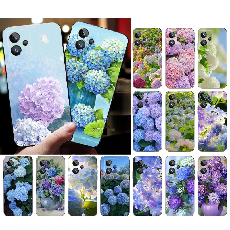 

Hydrangea Flower Case For OPPO Realme 10 Pro Plus GT 2 Pro X2 Pro XT C25S 8 7 Pro 6i GT Master C3 C21 C21Y C11 X3 SuperZoom
