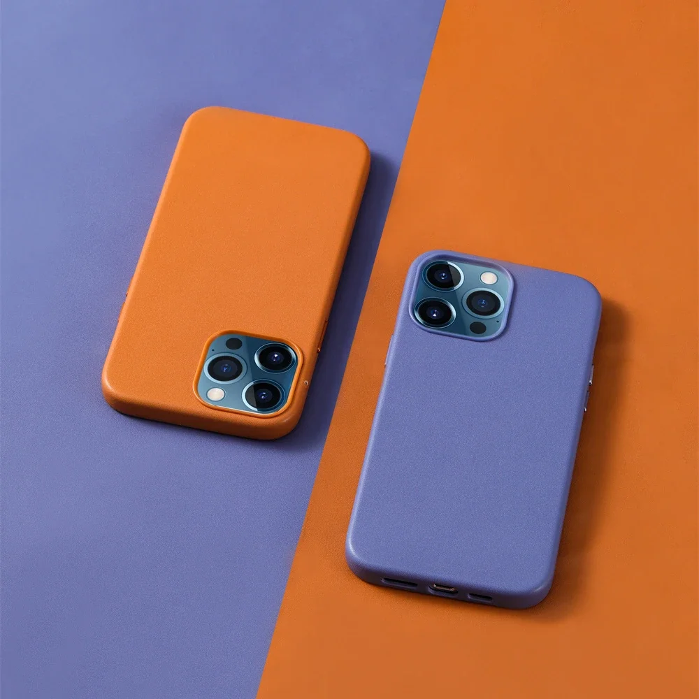 Magnetic Charging Function Napa PU Leather Phone Case for Iphone 15 14 Pro 14Promax 13pro 13promax 15Pro Business Simple Style