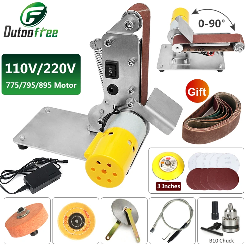 110v/220v Grinder Electric Belt Sander Diy Sander Polisher 775/795/895