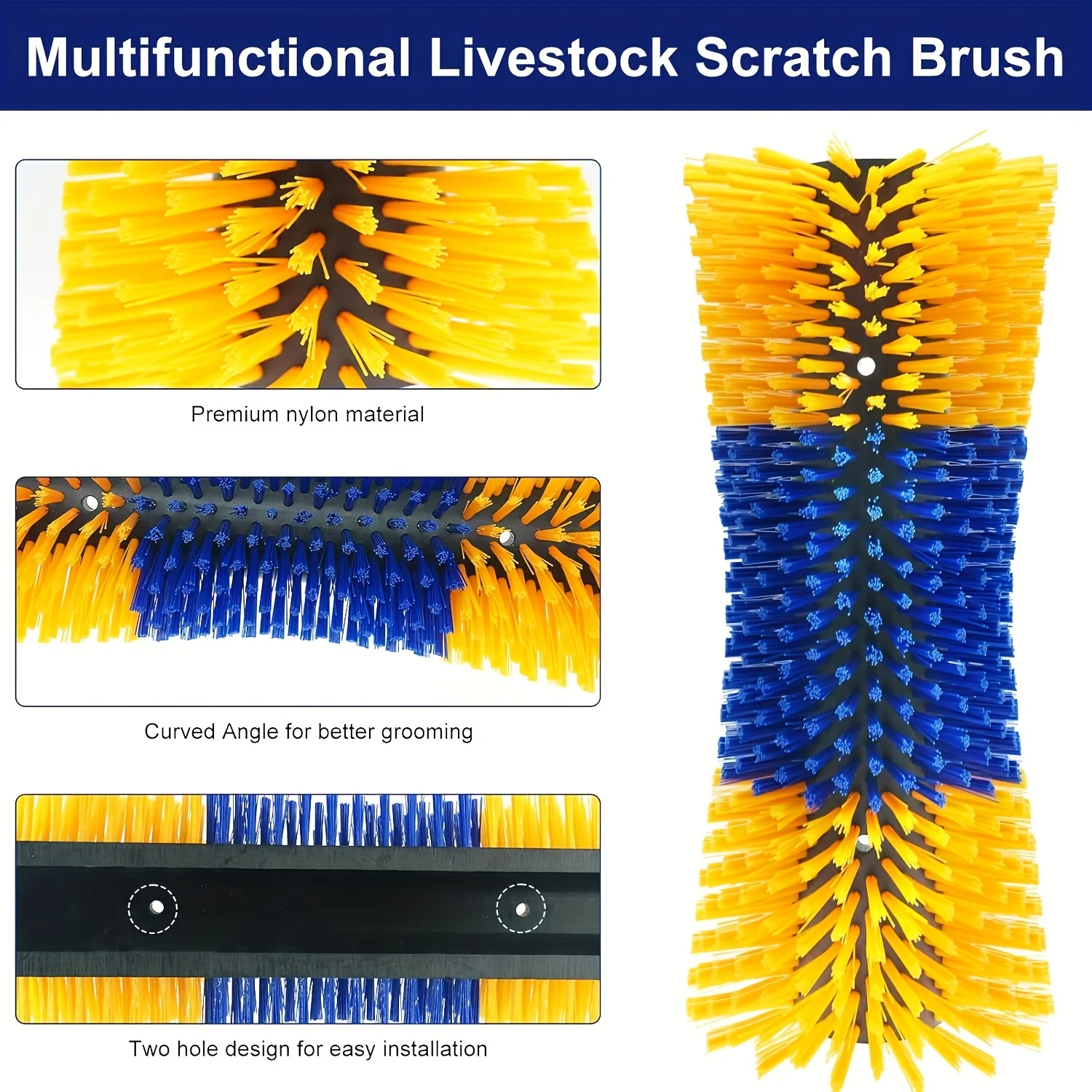 Livestock cleaning products-horse brushes for beauty, cow brushes for itching relief, massage goats, sheep, pigs