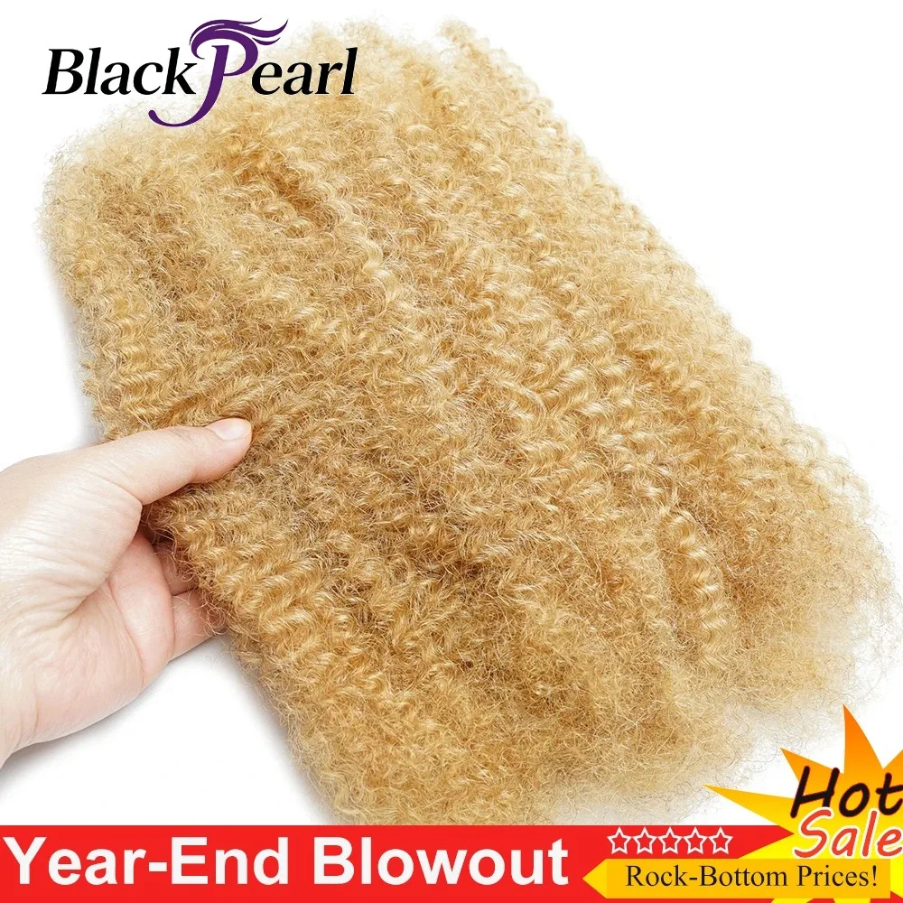 X Human Hair Afro Kinky Bulk 18-44 Inches For Mini Twist 50g Hair Bundles Repair Locs Natural Black For Dreadlock Extensions 3
