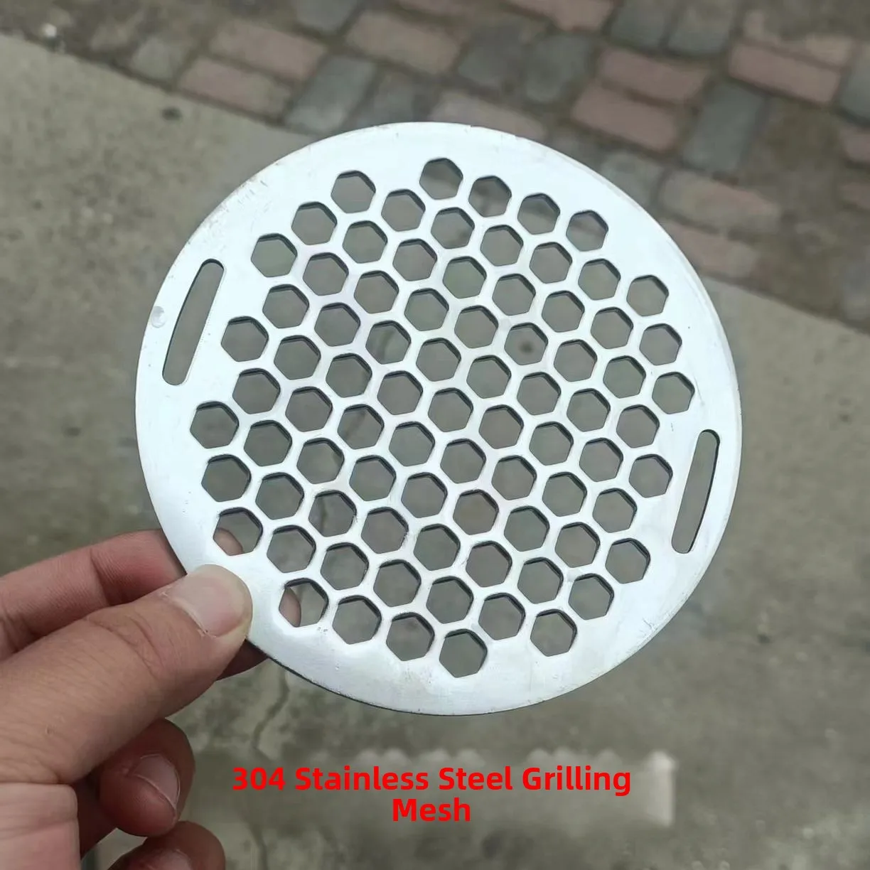 304 Stainl Steel round BBQ ill Net with Stand Punching Proc Portable Indoor Outdoor Tea Ceremony Charcoal Stove