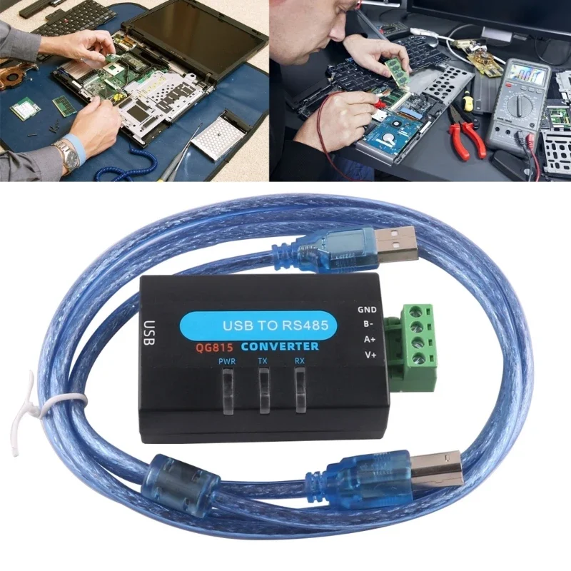 USB to RS485 케이블 CH340 칩셋 절연 데이터 어댑터 변환기 케이블 변환기 산업 프로젝트용 어댑터