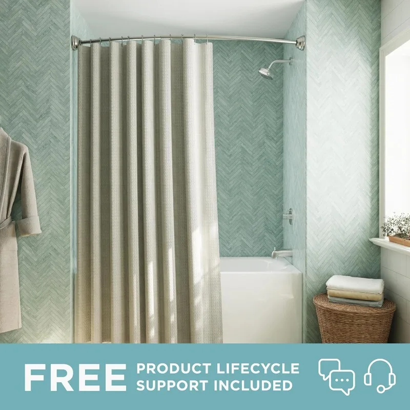 Curved Tension Shower Rod 2