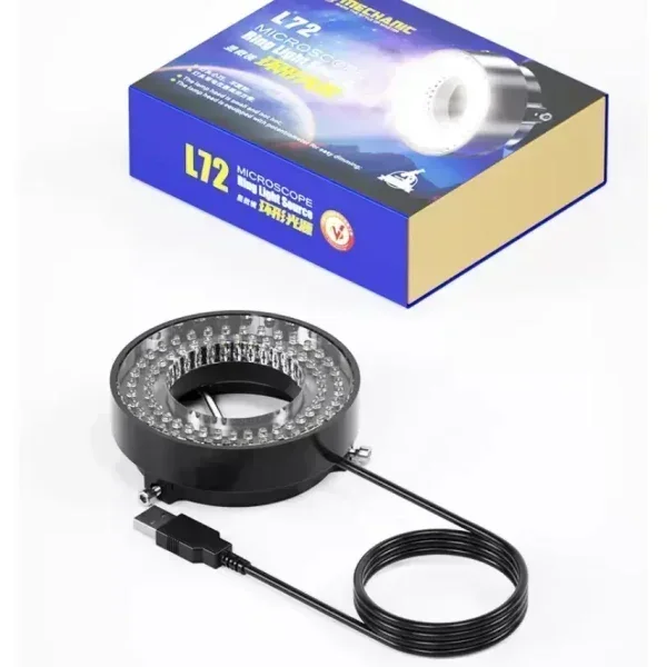 Mechanic Microscope LED Ring Light Illuminator 64 /72 / 144pcs Adjustable USB For PCB Soldering Repair
