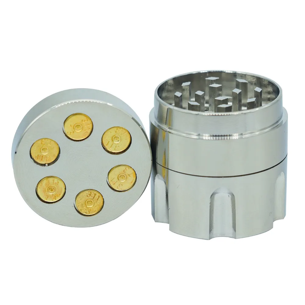 30/40mm Bullet Shaped 3-Layer Metal Herb Grinder Creative Design Compact & Portable