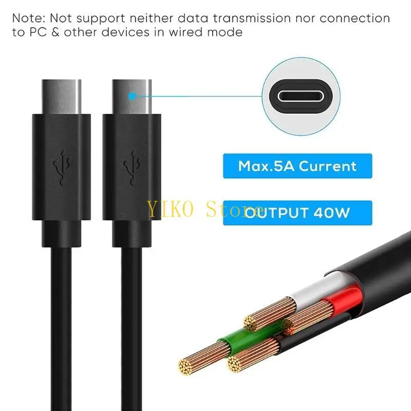 컨트롤러 스위치 폰용 2 in 1 Type-C USB 고속 충전 케이블 코드용 K32C