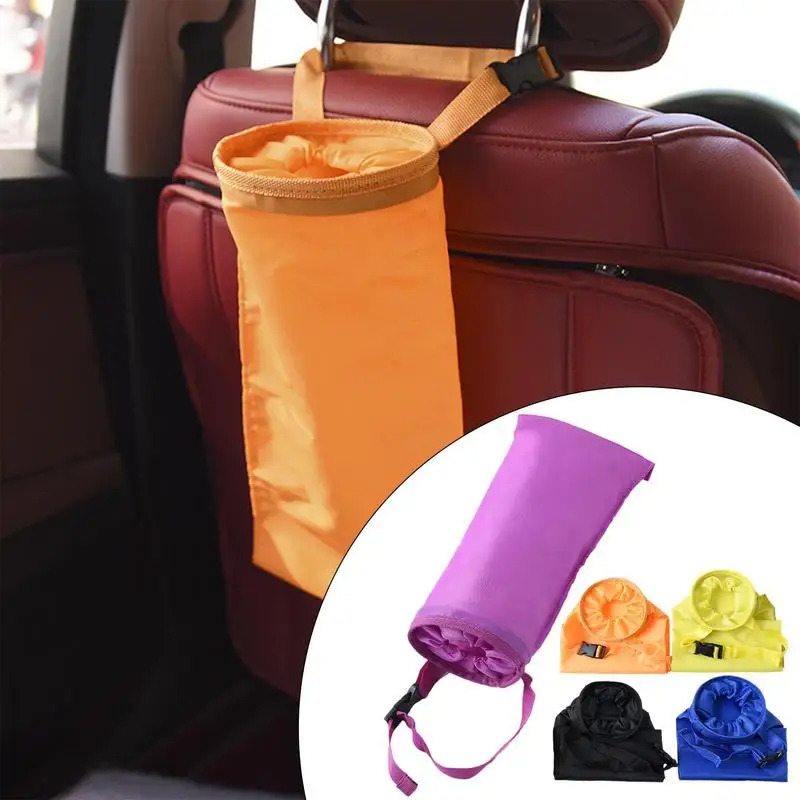 

Car Seat Back Trash Bin Bag Portable Waterproof Auto Vehicle Trash Container Reusable Wear-resistant Garbage Bag For Car