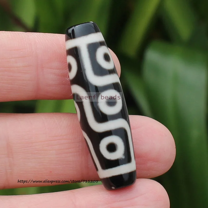

Good Qulity! Ancient Tibet Dzi Agate BeadsLength Around 40mm,Lucky Symbol,Powerful Amulet,For DIY Jewelry Making !