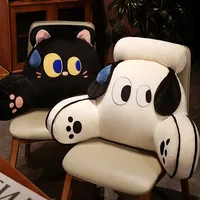 Oreiller de dossier de tête de lit, coussin de canapé, oreiller de lecture pour dortoir, femme enceinte, Protection de la taille, coussin de chaise à motif de dessin animé 3