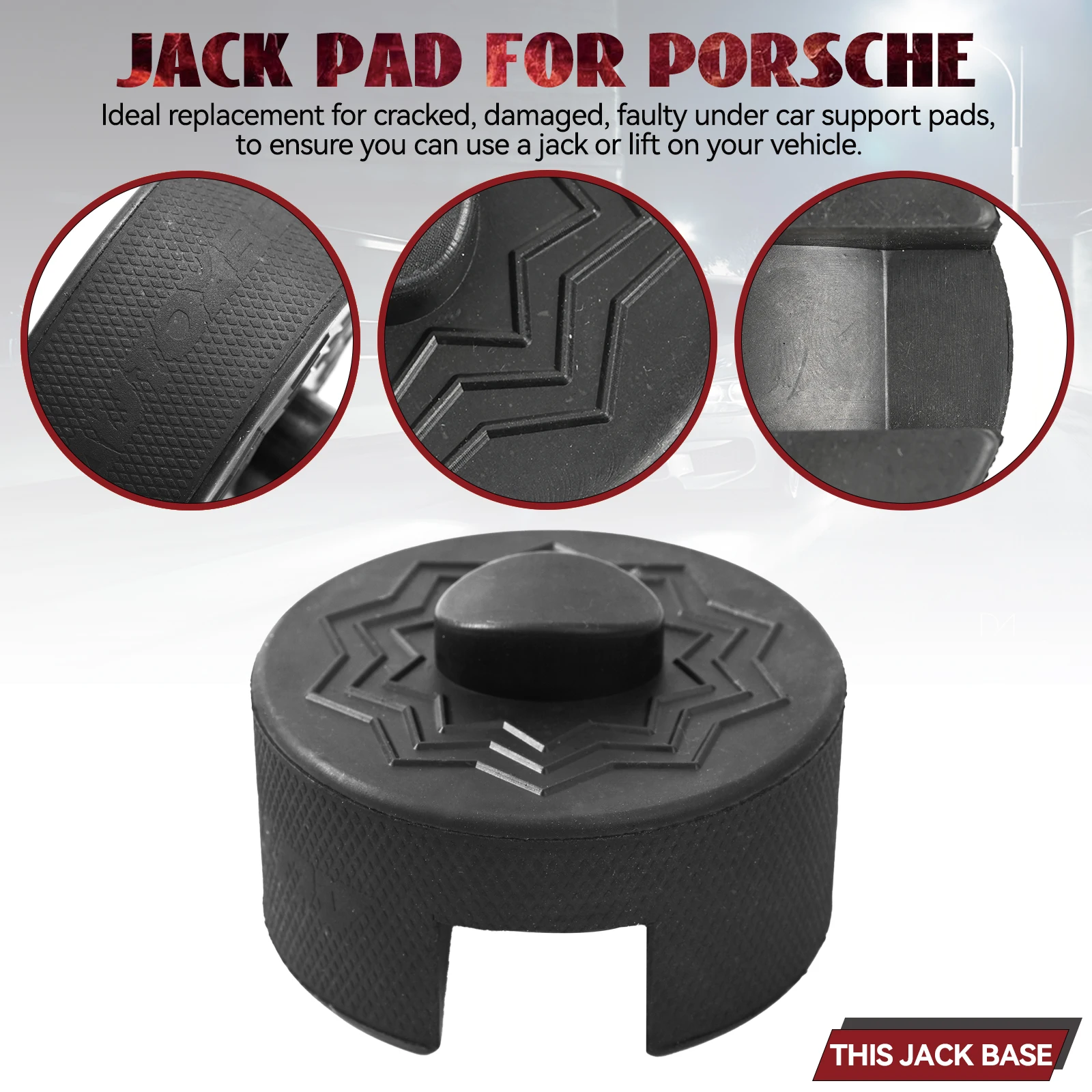 Car Axle Jack Stand Adapter Rubber Pads Lift Pucks For Porsche 911 964 991 993 996 Turbo 997 Cayman Boxster Jacking Point Pad car lifting tool