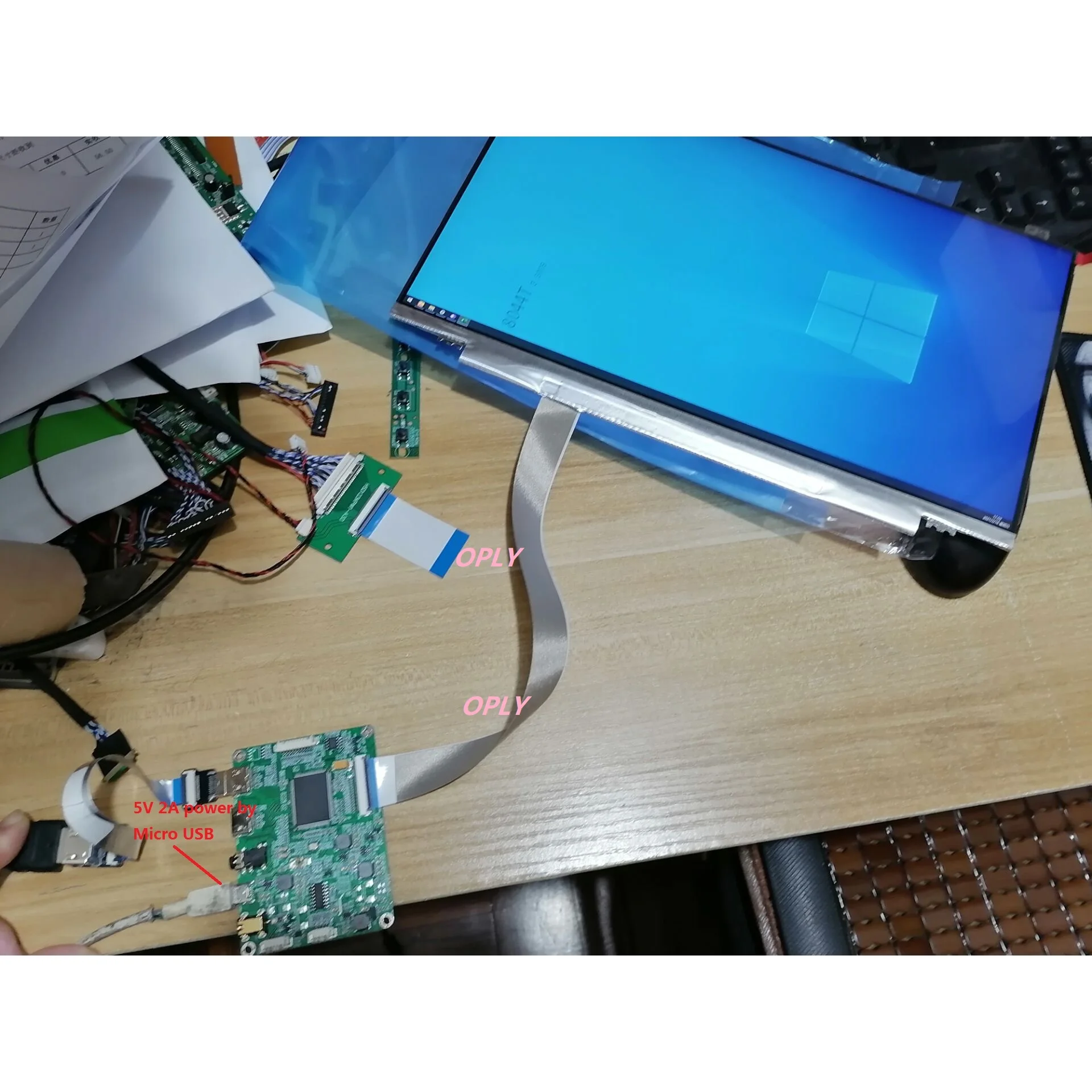 1920X1080 Micro USB Mini HDMI compatível com LCD LED Painel