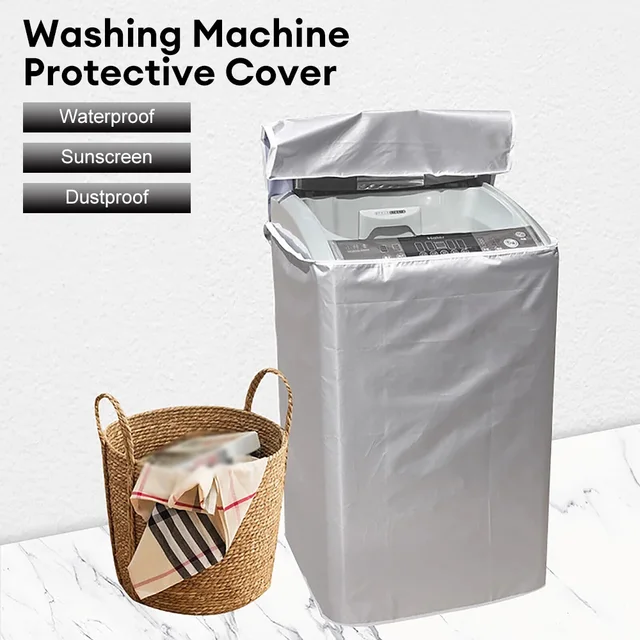 Fényvédő Porbiztos Fedél Mosógép Fedele Vízálló Tok Védőpor Első Rakomány Mosás Szárítója - Image 4