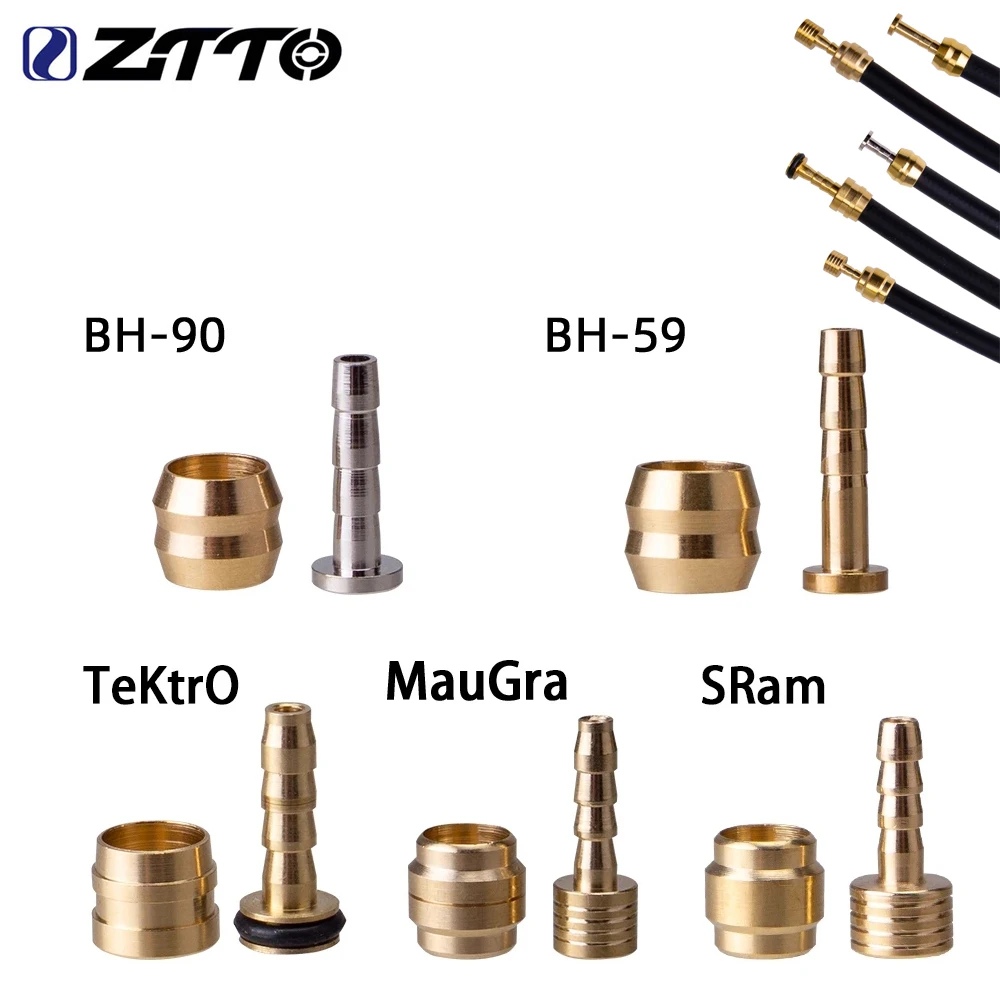 MTB Bike Oil Brake Olive Head Oil Pin Hydraulic Disc Brake Needle Brass Bushings 10Pcs For BH90 BH59 MAGuraTekRO Parts
