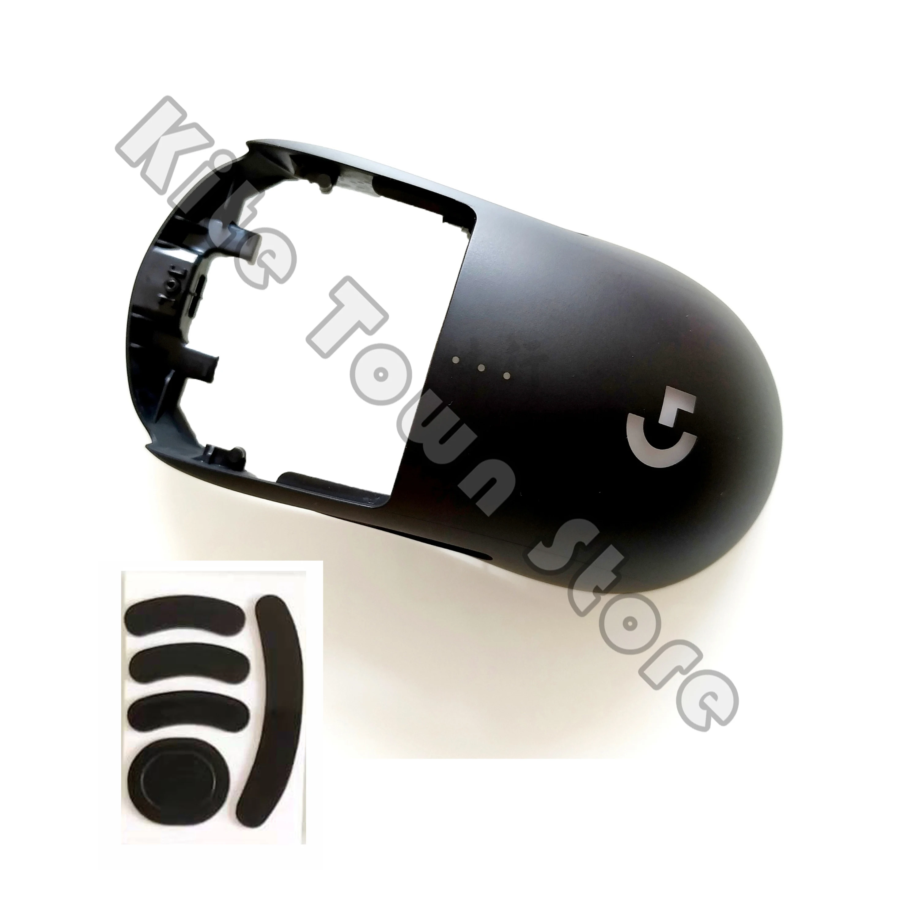 Nuovo Mouse Top Shell Cover Cover Posteriore Nera + Piedi Per Mouse Da Gioco Wireless Logitech G Pro