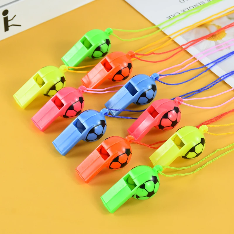 Description Picture 5 of item10/20Pcs Soccer Party Gifts Whistles Noise Maker Toy Kids Sports Football Theme Birthday Party Favors Pinata Goodie Bag Filler