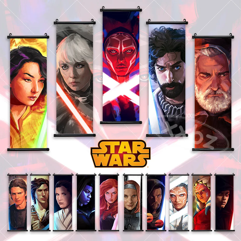 Star Wars: The Mandalorian Home Decor Ahsoka Poster Pedon Pascal Wallpaper Omid Abtahi Hanging Painting Wall Art Scrolls Picture