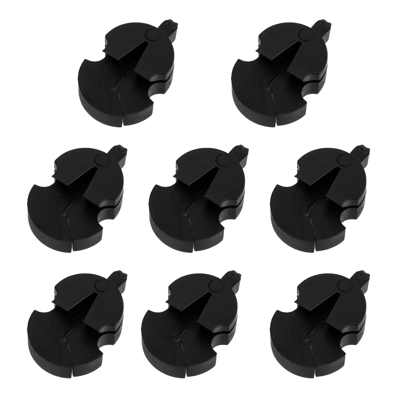 

8 Pcs Violin Mute Fiddle Practice Silencer High Quality Rubber Supplies Sordine