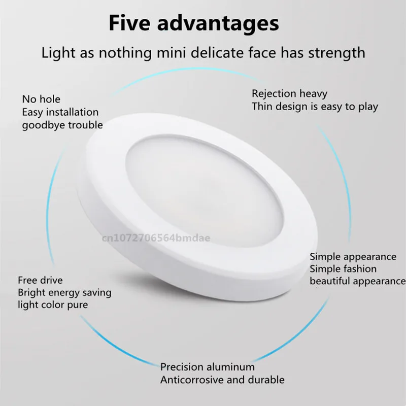 Mini led downlight spot light 5w7w Sky Lantern ac110-220v ultra-thin core indoor lighting COB kitchen cabinet light for home use