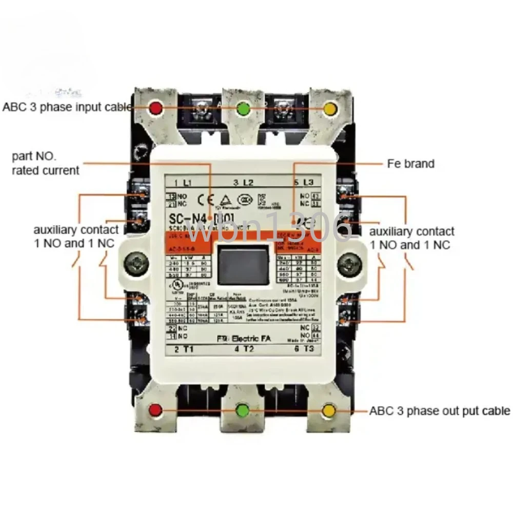 기존 AC 접촉기 SC-N4 SC-N5 SC-N5 SC-N6 SC-N7 SC-N8 SC-N10 SC-N11 SC-N12 110V/ 220V