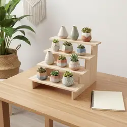 Elegant Wooden Display Stand for Jewelry, Cakes, and Desserts - Perfect for Parties and Celebrations