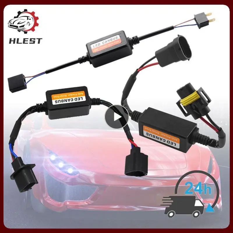 2x H11 / H8 LED Headlight Decoder Adapter Canbus Anti-Flicker Harness Bulbs  Resistor Decoder Warning Erapter Harness Light Decod - AliExpress