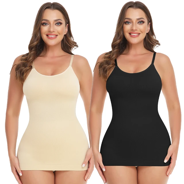 MISS MOLY Women's Cami Shaper Compression Tank Tops Tummy Control  Adjustable Straps Body Shaper Camisoles