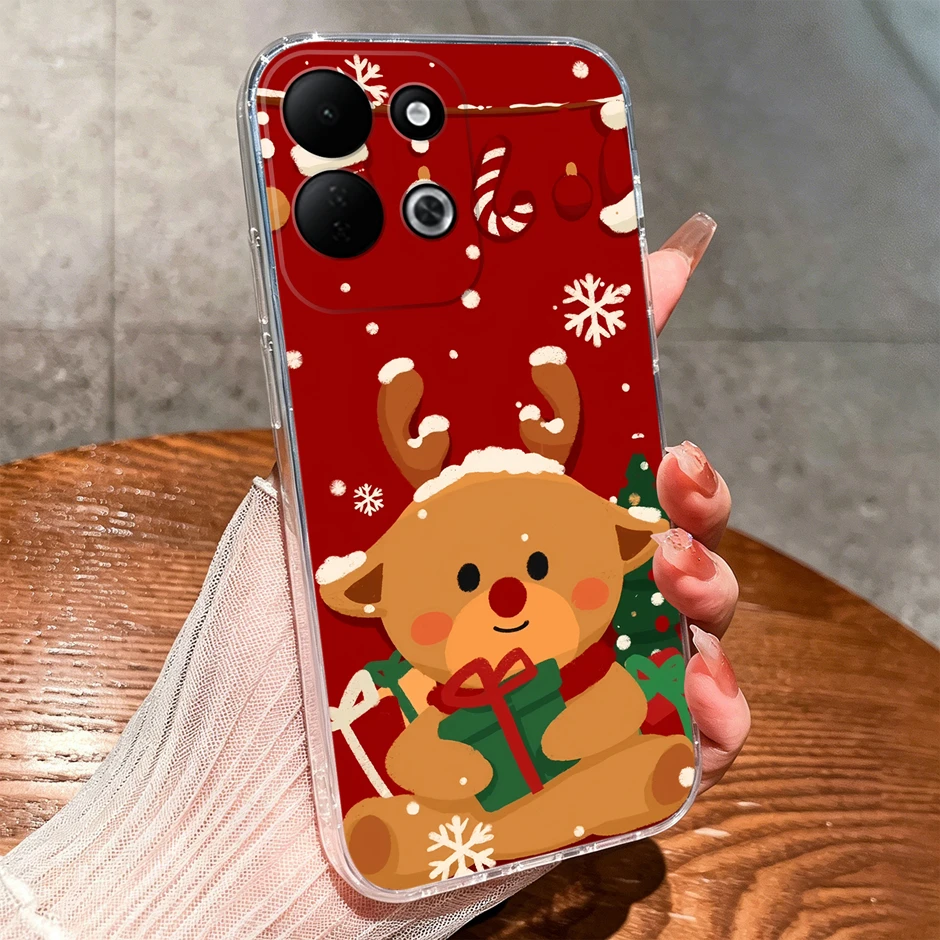 Yellow Duck Bear Durable Anti-Fall Silicone Transparent Bumper Case - New Style Simple Design